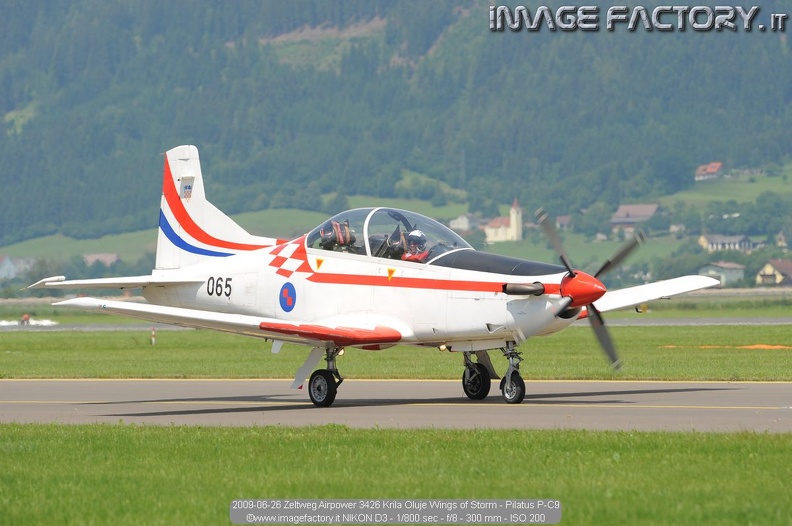 2009-06-26 Zeltweg Airpower 3426 Krila Oluje Wings of Storm - Pilatus P-C9.jpg